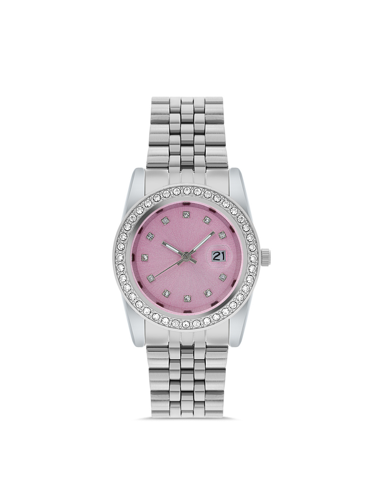 7656458800094 Kadın Çelik Kol Saati - Görsel 1